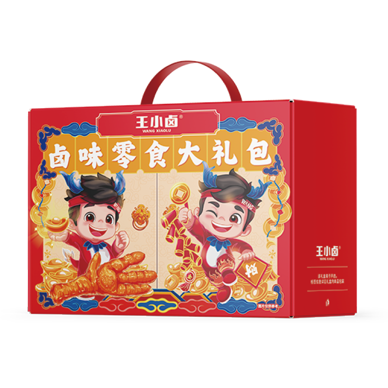  【汇总SKU】王小卤 抓财手 好吃到发财 虎皮凤爪卤味礼盒 藤椒味 烧烤味 卤味鸡爪大礼包  