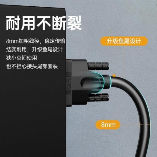 批发@工程级VGA线 台式电脑显示器屏与主机连接线高清视频数据传输延长线高清vga线电脑显示器连接线台式主机视频线电视线5101520米接口 商品图3