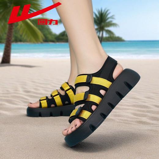 回力凉鞋女2025夏季ins潮厚底显高魔术贴休闲运动沙滩凉鞋子女款 商品图0