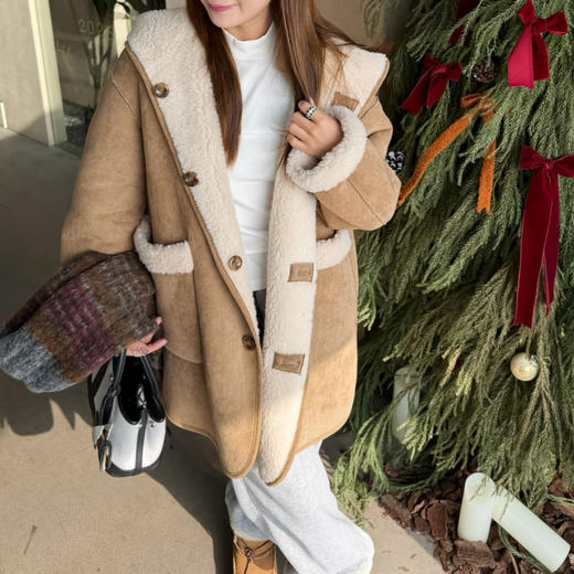 2512315    戴帽款 双面可穿 颗粒羊毛 商品图7