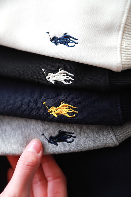 美式复古加绒卫衣，胸前贴布绣花。连帽设计袖口小标帽衫C121966 商品图14