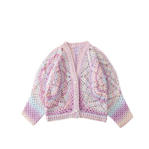 苏苏姐家暖阳开衫手工DIY编织毛衣外套钩针毛线团衣服材料包 商品图4