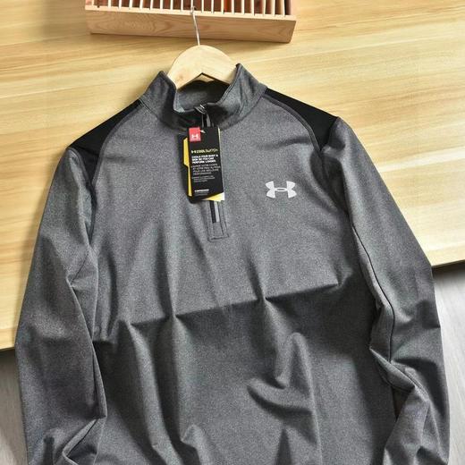 秋冬季立领半拉链运动男士健身长袖T恤衫! 商品图6