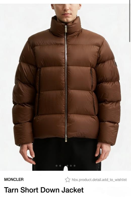 M0nc1er萌口 T@rn系列 男士立领鹅绒羽绒服 YR193 商品图2