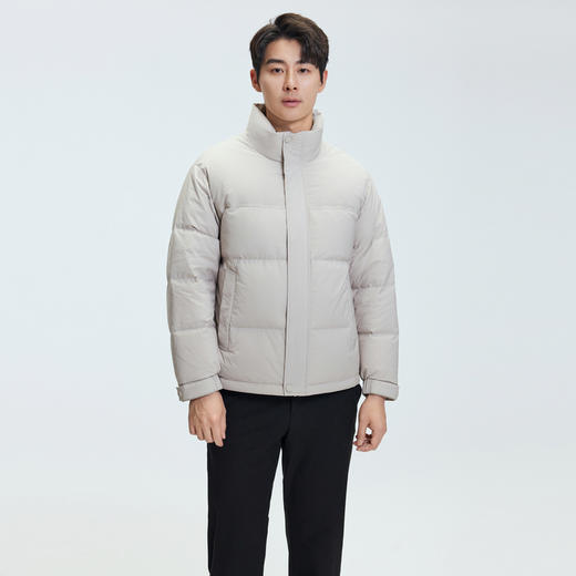 【门店同款&鸭绒】圣得西2025年冬季男款羽绒服肌理面料立领外套 商品图1