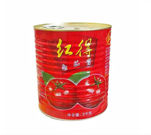【QT】红得番茄酱3kg番茄酱无添加剂板面上色冷面商用大桶 商品图0