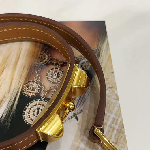 爱马仕 CDC 金棕 皮手环 商品图6