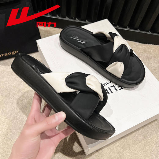 回力凉鞋女款2025新款夏季法式绝美凉单鞋休闲厚底女鞋外穿凉拖鞋WSL(WZ)-1058 商品图8