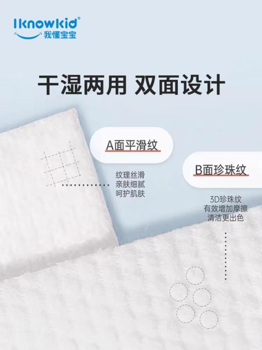 我懂宝宝 舒适棉柔巾 丝滑触感吸水不掉絮 60抽*12包 商品图2