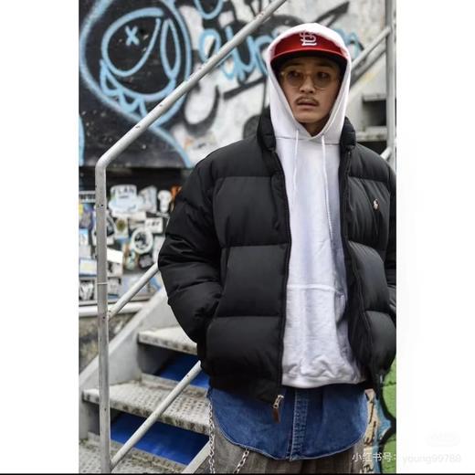 拉夫劳伦格纹布男士立领羽绒服 商品图1