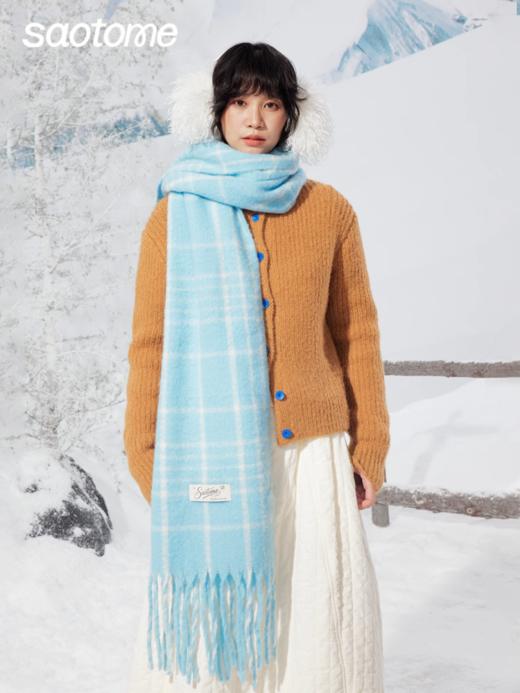 早乙女惠子saotome/STMPSWJ141582/格纹围巾 商品图0