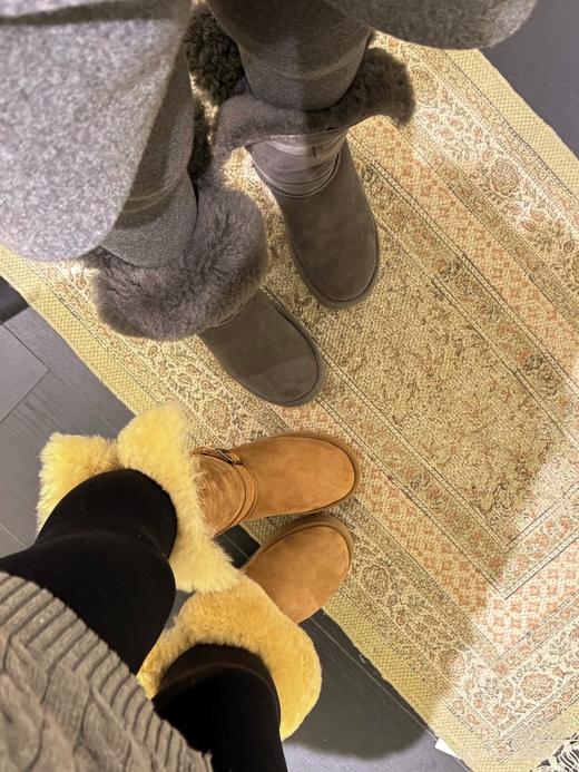 皮毛一体纯皮羊毛高筒雪地靴 商品图3