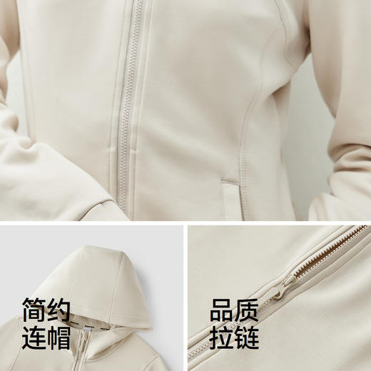 森马外套女春季连帽正肩紧身分割显瘦ins潮流百搭运动风气质夹克 商品图3