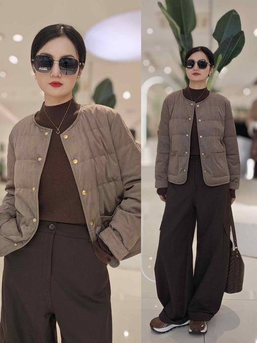 586112小香羊皮绒鹅绒服 商品图1