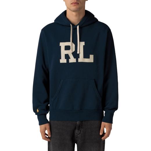 美式复古加绒卫衣，胸前贴布绣花。连帽设计袖口小标帽衫C121966 商品图6