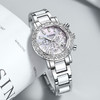 【知性优雅❗️夜光贝母石英女表】水钻环绕镶嵌，自带轻奢感，清晰通透防刮表镜，巧妙点缀日常穿搭，爆款时尚表圆形镶钻日历陶瓷腕表情人节礼物QQ 商品缩略图1