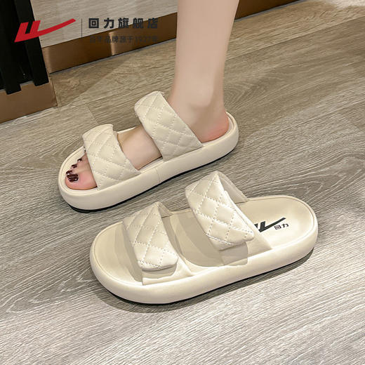 回力厚底拖鞋女2025新款夏季外穿踩屎感透气女鞋子百搭休闲凉拖鞋 商品图2