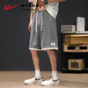 回力短裤男2025夏季新款假两件裤子美式潮牌休闲宽松黑色五分裤薄 商品缩略图3