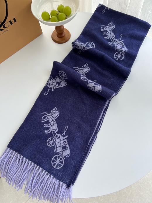 Coach新款围巾🧣经典马车Logo 双面双色 商品图2