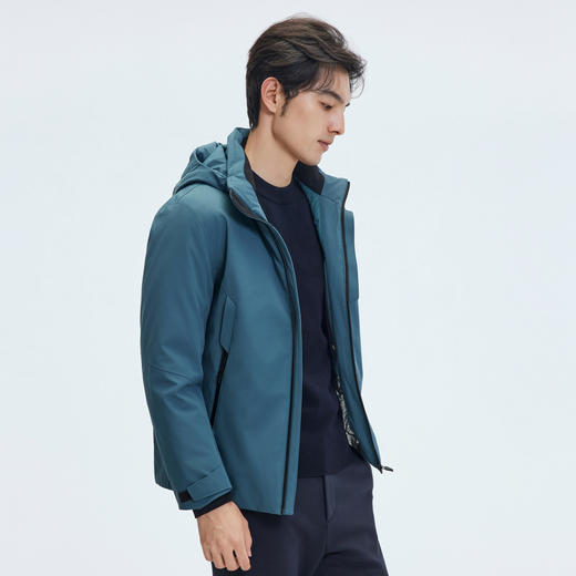 【门店同款&鹅绒】圣得西连帽羽绒服2025年冬季男士通勤易搭外套 商品图2