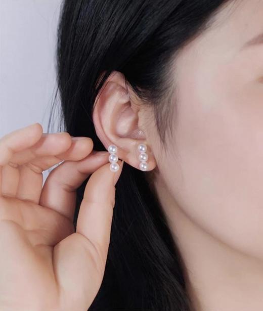 【平衡木珍珠耳钉】麦麦诸暨珍珠溯源行，货尖中优中择优的品质，亲自把控挑选，大家放心跟麦麦入！ 商品图4