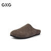 GXG通勤男鞋勃肯鞋反绒休闲一脚蹬懒人外穿包头拖鞋 商品缩略图1