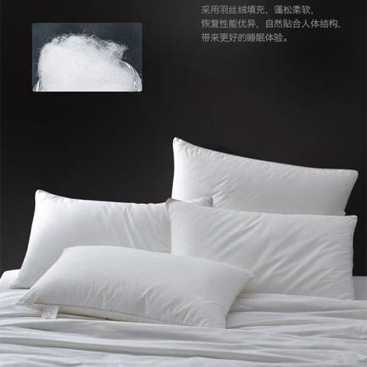 日单【凤栖良川】五星级酒店羽丝绒全棉贡缎枕芯 商品图3