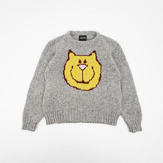 Howlin SMILING FACES 女装笑脸羊毛马海毛圆领毛衣 商品图0