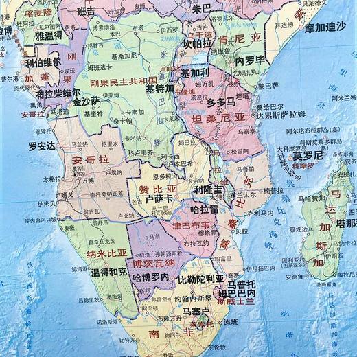 世界地图(政区地形版)(2024) 商品图4