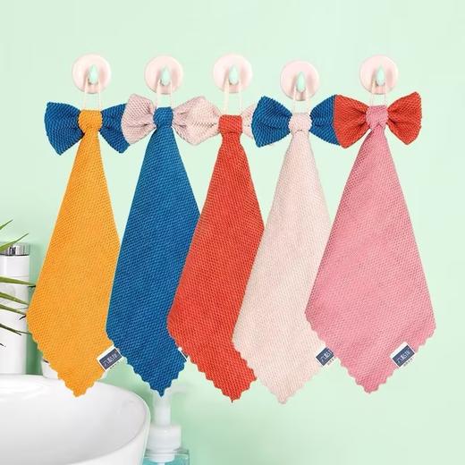 鹿鹿推荐·挂式擦手巾可爱蝴蝶结吸水手帕 商品图3