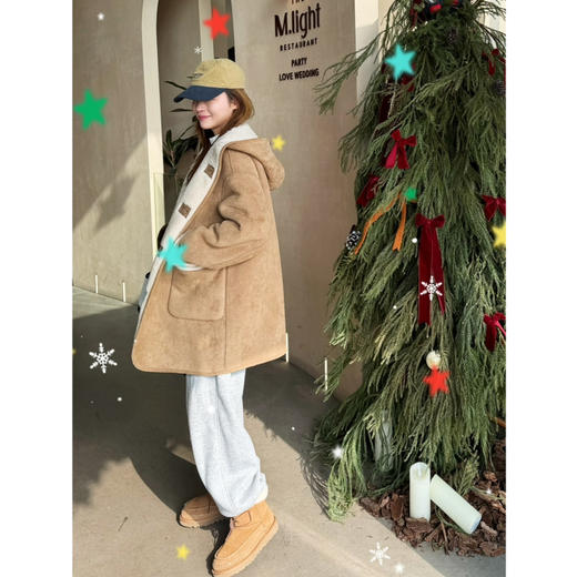 2512315    戴帽款 双面可穿 颗粒羊毛 商品图3