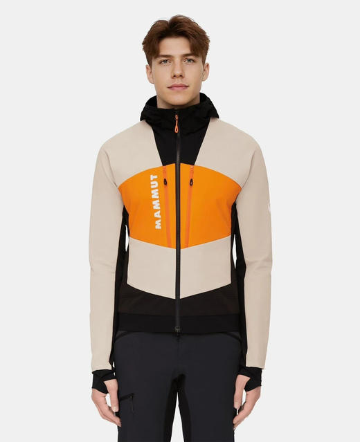 原单正品 Mammut猛犸象Aenergy SO Hybrid男款户外防风弹性软壳夹克衫，防风防泼水，拼接透气吸汗抓绒保暖舒适，户外跑步首选，软壳夹克外套
两个色， M-2XL 商品图10