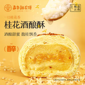 嘉华鲜花饼 桂花酒酿酥-6枚礼盒 300g/盒