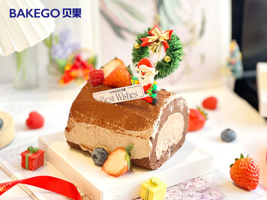 4寸《圣诞巧克力》蛋糕卷 商品图0