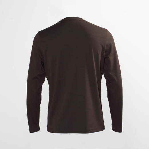 Marco Azzali 墨绿色圆领长T TC57232A7 商品图1