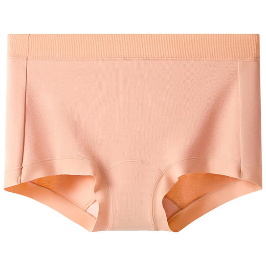 XY-1562  【1条】冬季新款女士内裤60支A类婴儿棉中腰平角10A桑蚕丝抑菌裆部全包臀 商品图4