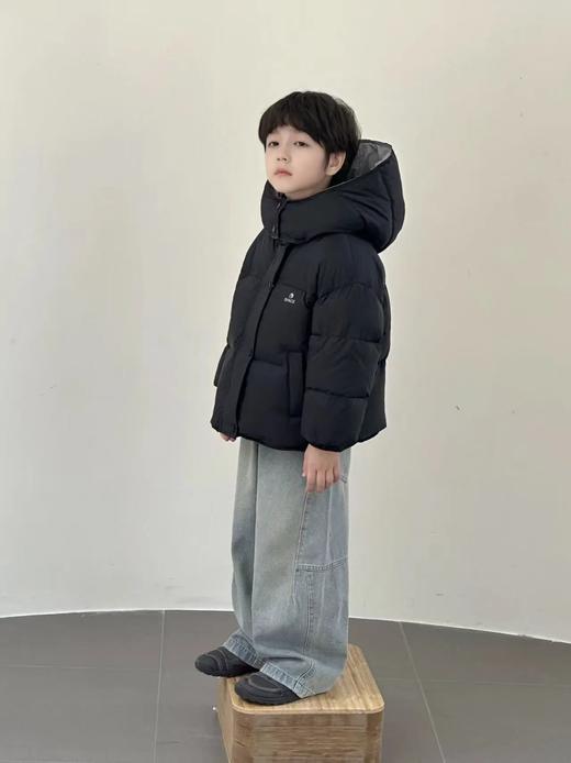 胖胖象上新啦‼️89起‼️填充新国标90绒‼️每件都带质检❗童装儿童羽绒服男童女童连帽加厚羽绒外套中大童秋冬韩版厚款聚 商品图5