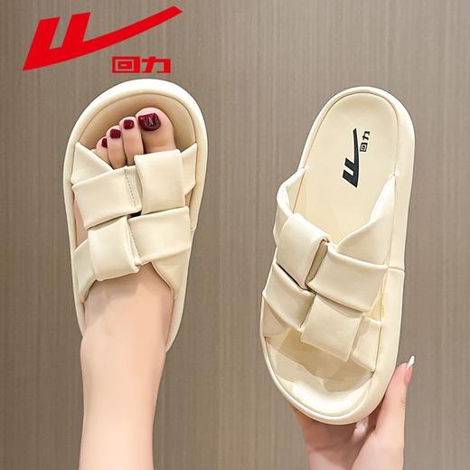 回力拖鞋女夏季外穿2025新款踩屎感软底凉鞋厚底半拖孕妇一字拖鞋 商品图3