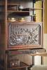 【已售】独角鹿西洋古董19世纪末法国家具名坊VIARDOT签名出品东方风格祥云纹花叶主题螺钿镶嵌核桃木精雕多宝阁式展柜 商品缩略图3