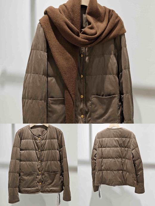 586112小香羊皮绒鹅绒服 商品图5