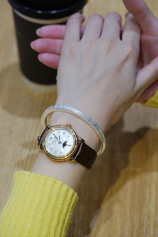 月历银｜粉水晶足银镯（预售一周发货） 商品图8