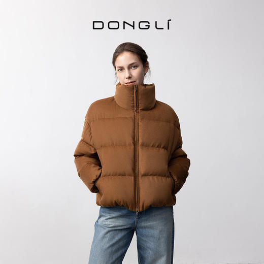 东黎 • 女士冬季短款羊绒面料羽绒服 5345 商品图3