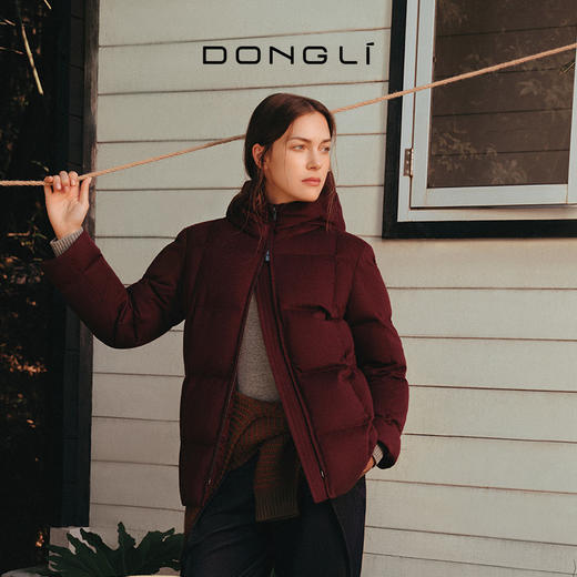 东黎 • 女士冬季短款连帽羽绒服 5428 商品图0