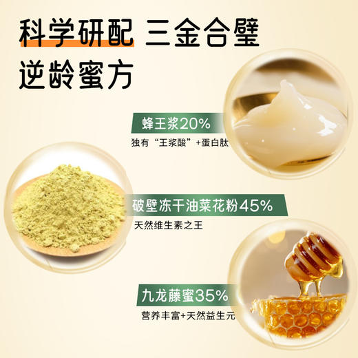 中蜜蜂三宝蜂蜜蜂王浆蜂花粉200g 4盒 商品图1