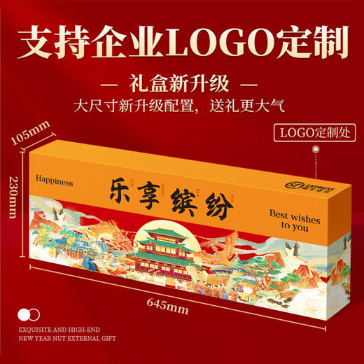 乐享缤纷坚果礼盒装年货批发混合坚果组合炒货干果开心果夏威夷果 商品图2