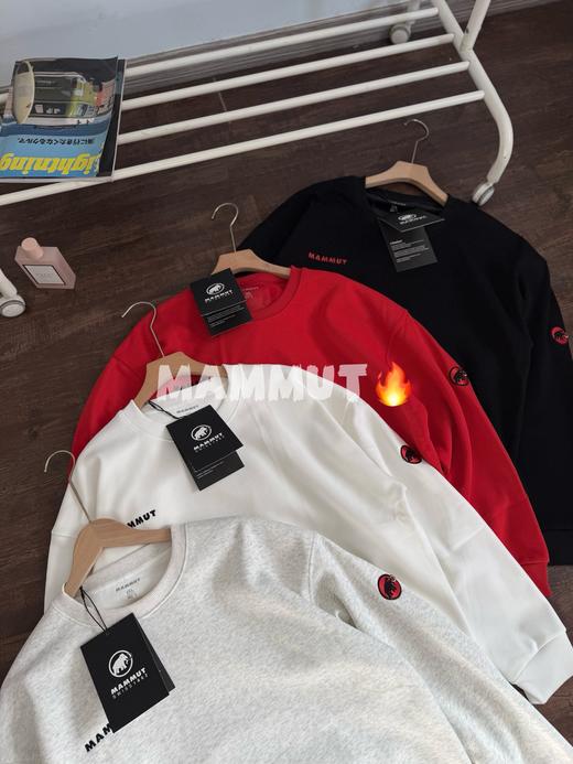 猛犸象红标秋冬经典圆领加绒加厚套头卫衣 商品图1