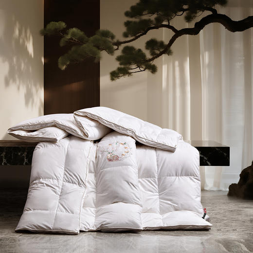 多喜爱 金羽朵95进口白鹅绒冬被 锦月文鳐/润玉夫诸/double保暖/cube倍暖【波兰进口】【95%高绒子】1000+洁净度 80S柔赛丝面料 商品图1