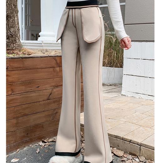 K.HIP 加绒锦纶珠弟微喇裤 修饰腿型，实力遮肉显瘦不臃肿；加厚奥粒绒，一条过冬；高腰收腹，黄金比例剪裁，视觉拉长比例 商品图10