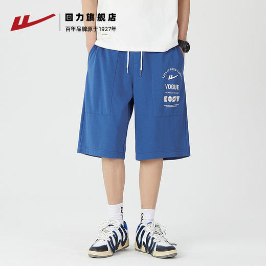 回力休闲短裤男夏季薄款新款美式五分裤潮牌夏天运动宽松中裤子男 商品图0