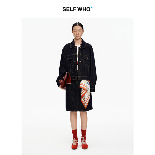 SELFWHO100%桑蚕丝童趣小马印花丝巾女2026春季新款真丝包包配饰 商品图2